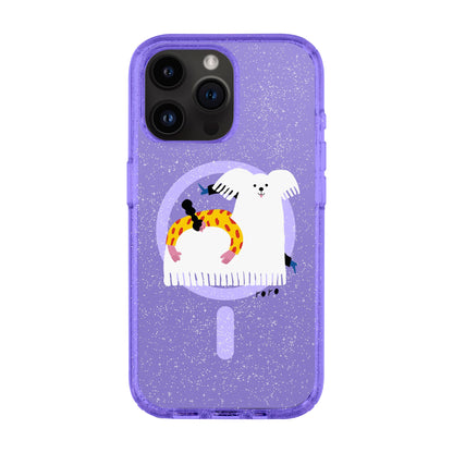 FANCY DOG-iPhone 14 Pro Max Shiny Kılıf MagSafe Özellikli