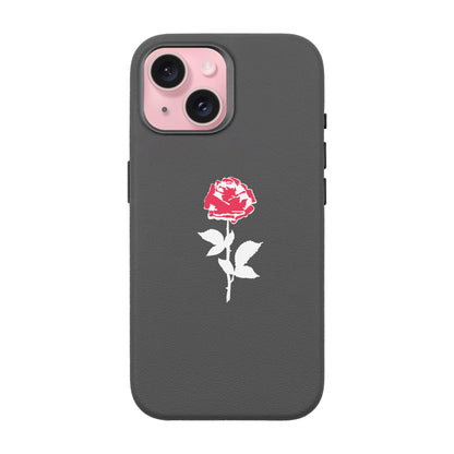 NATUREL ROSE-iPhone 15 Leather Premium Kılıf MagSafe Özellikli