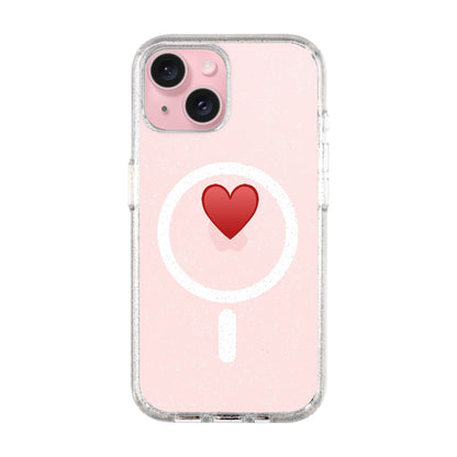SPREAD HEART-iPhone 15 Plus Shiny Kılıf MagSafe Özellikli