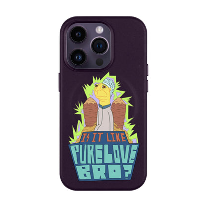 PURE LOVE-Leather Kılıf MagSafe Özellikli - iPhone 14 Pro