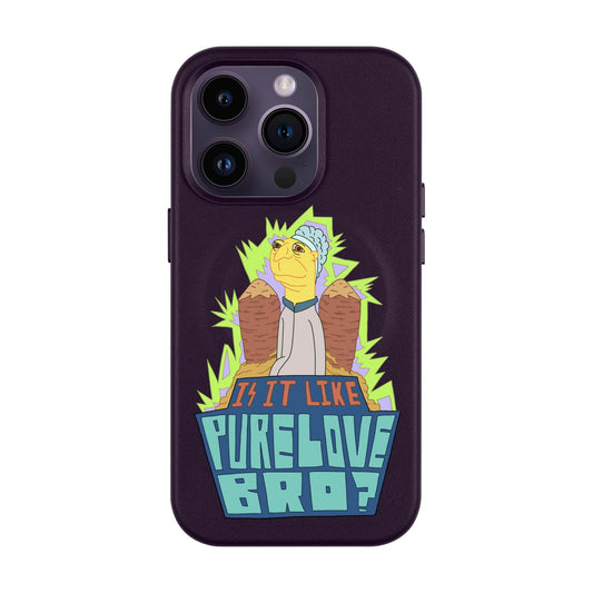 PURE LOVE-Leather Kılıf MagSafe Özellikli - iPhone 14 Pro