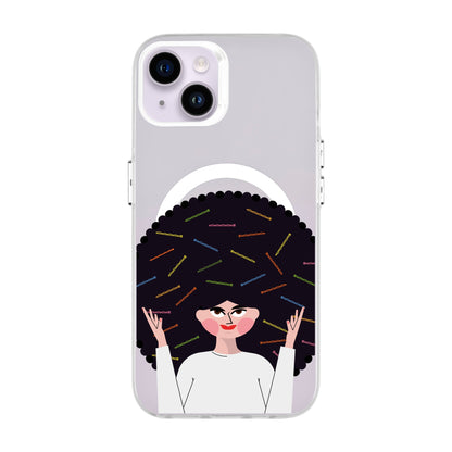 TANGLES OF HAPPINESS-iPhone 14 Plus Hold Kılıf MagSafe Özellikli