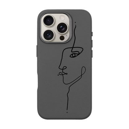 FACE-iPhone 16 Pro Leather Premium Kılıf MagSafe Özellikli
