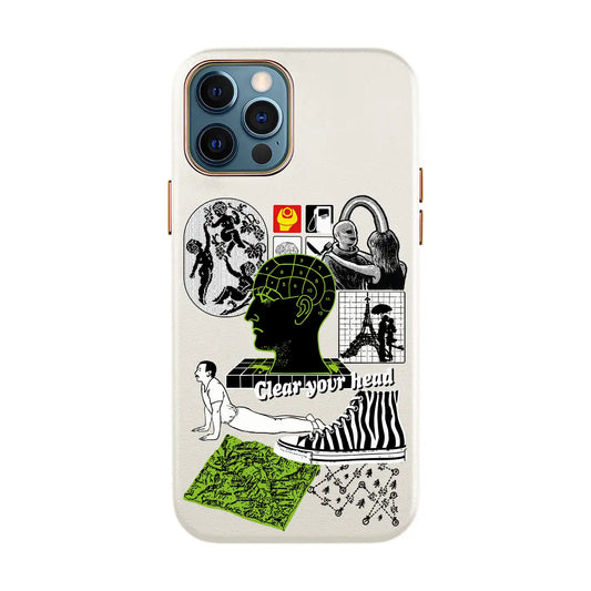 CLEAR YOUR HEAD-iPhone Xs Max Leather Kılıf