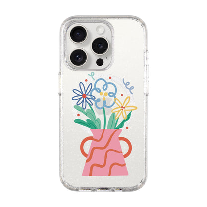 PINK VASE-iPhone 15 Pro Shiny Kılıf MagSafe Özellikli