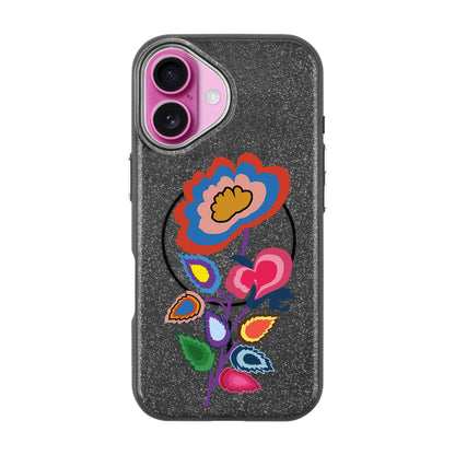 KNITTED FLOWER-iPhone 16 Plus Radiant Kılıf MagSafe Özellikli