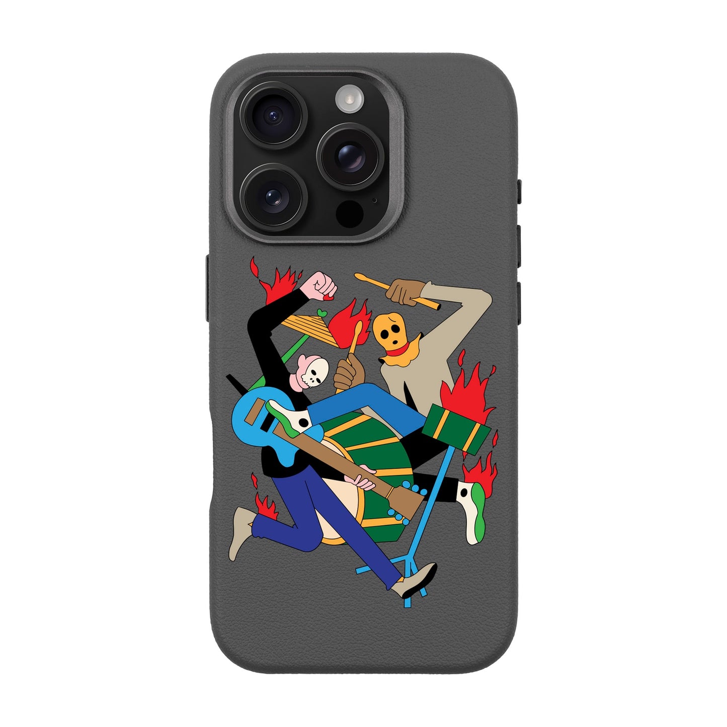 MONSTER MASH-iPhone 16 Pro Leather Premium Kılıf MagSafe Özellikli