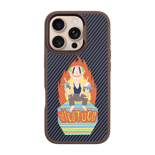 VİCOTÜCO ADAM-iPhone 16 Pro Plaid Kılıf MagSafe Özellikli