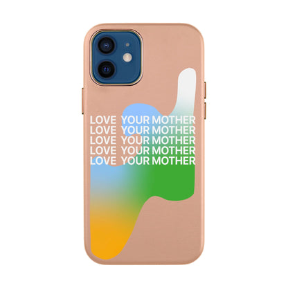 LOVE YOUR MOTHER-iPhone 12 Mini Leather Kılıf