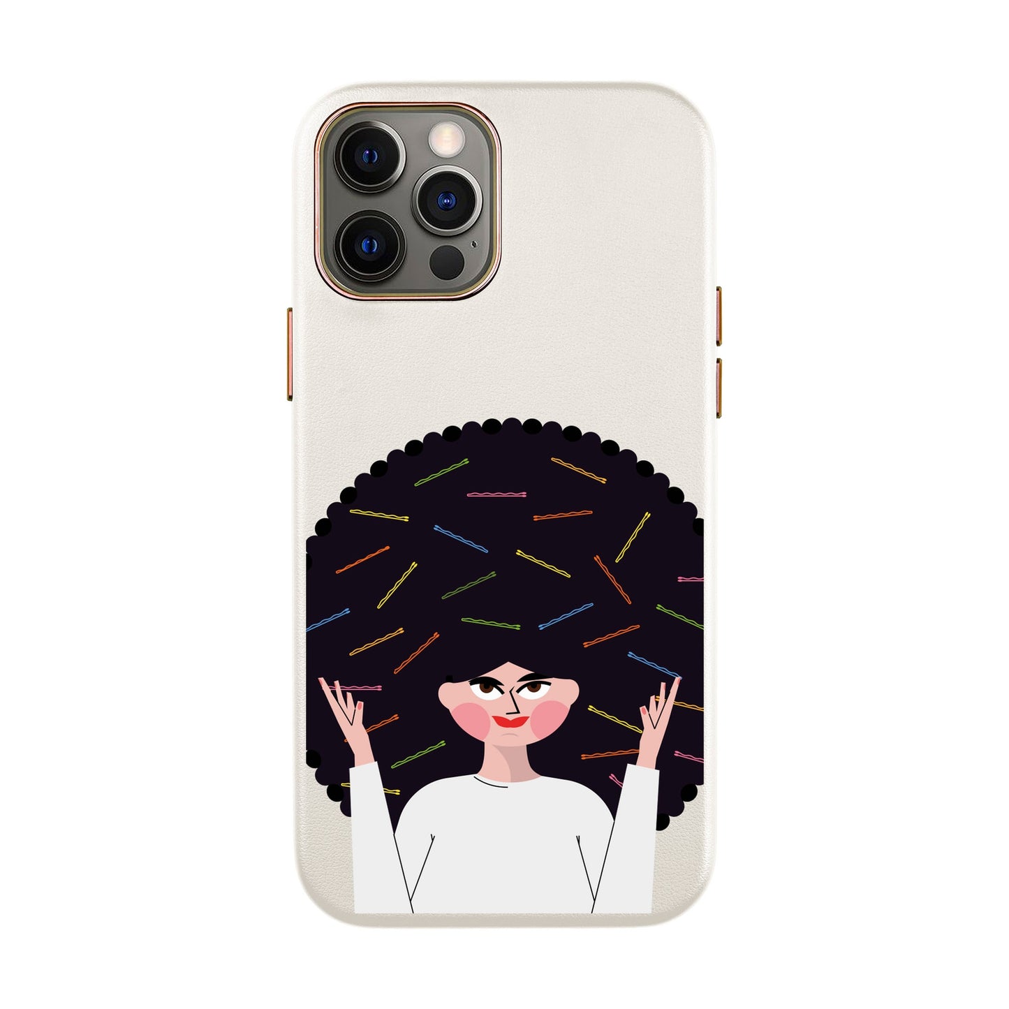 TANGLES OF HAPPINESS-iPhone X / Xs Leather Kılıf