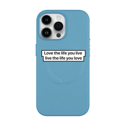 LOVE THE LIFE-iPhone 14 Pro Max Leather Kılıf MagSafe Özellikli