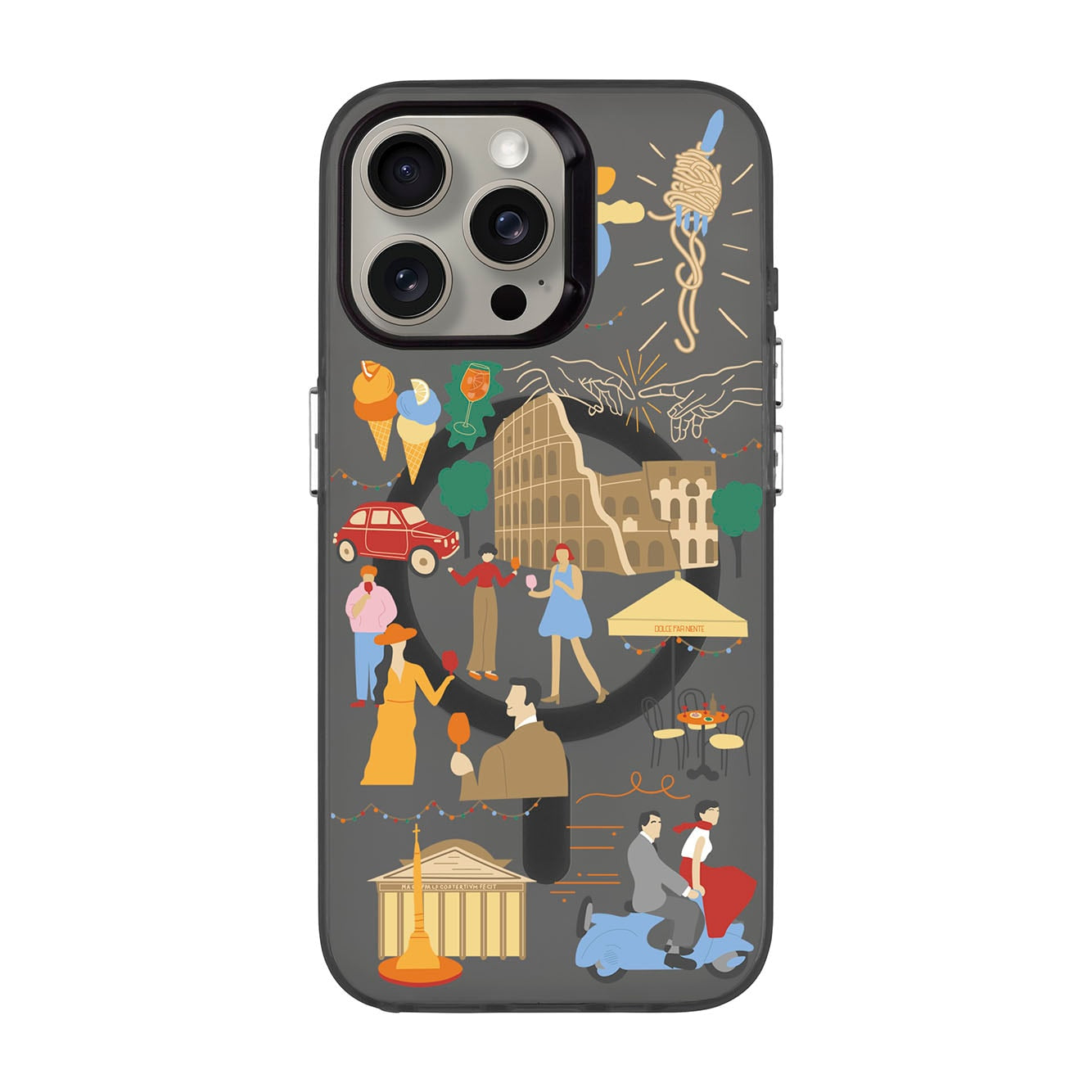 ROMA-iPhone 15 Pro Max Hold Kılıf MagSafe Özellikli