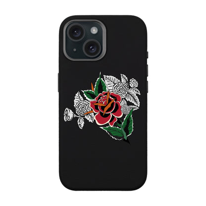 DRY ROSE-iPhone 15 Leather Premium Kılıf MagSafe Özellikli