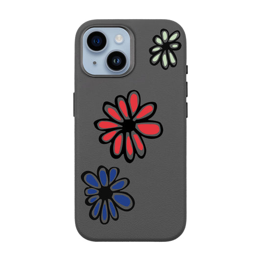 FLORIST-iPhone 14 Leather Premium Kılıf MagSafe Özellikli
