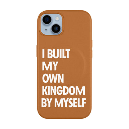 KINGDOM-iPhone 14 Plus Leather Kılıf MagSafe Özellikli