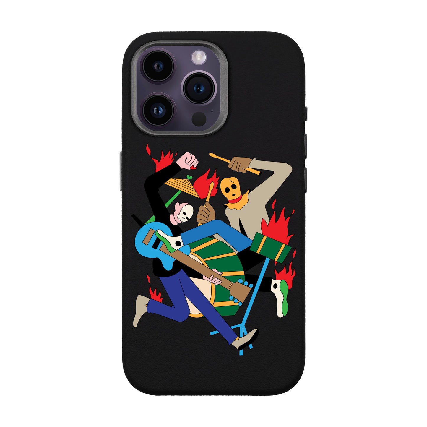 MONSTER MASH-iPhone 14 Pro Max Leather Premium Kılıf MagSafe Özellikli
