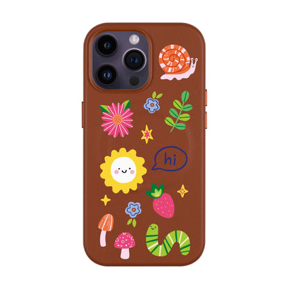HELLO NATURE-iPhone 14 Pro Max Leather Kılıf MagSafe Özellikli
