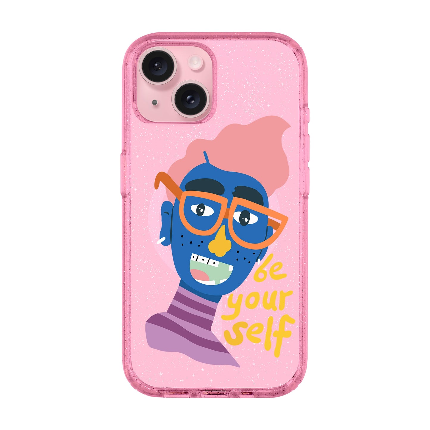 BE YOUR SELF-iPhone 15 Plus Shiny Kılıf MagSafe Özellikli
