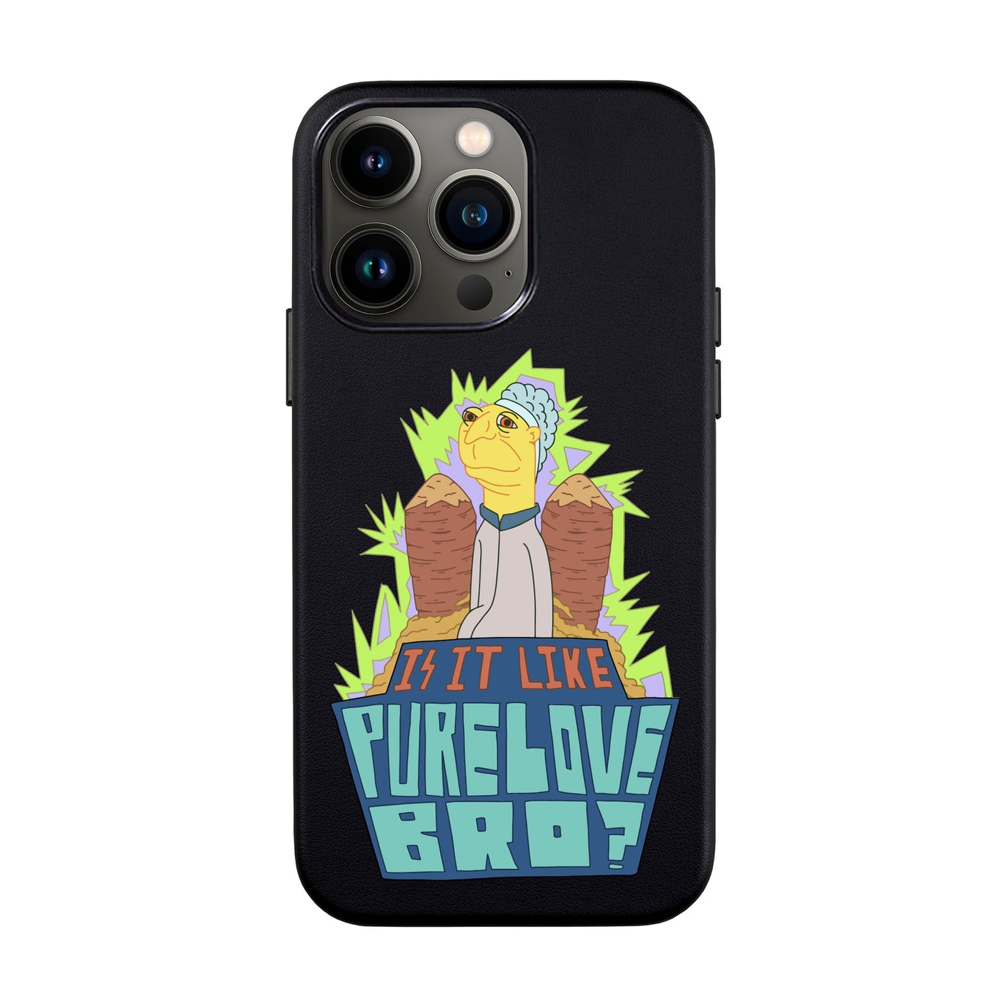 PURE LOVE-iPhone 13 Pro Leather Kılıf