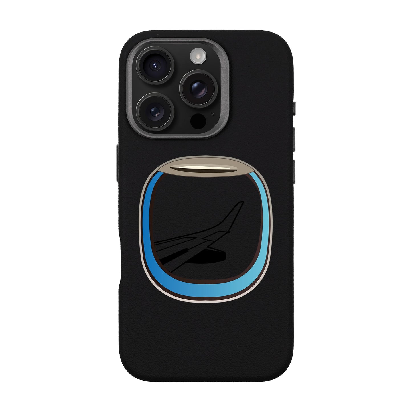AIRCRAFT WINDOW-iPhone 16 Pro Leather Premium Kılıf MagSafe Özellikli