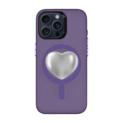 SILVER HEART-iPhone 15 Pro Max Hold Kılıf MagSafe Özellikli