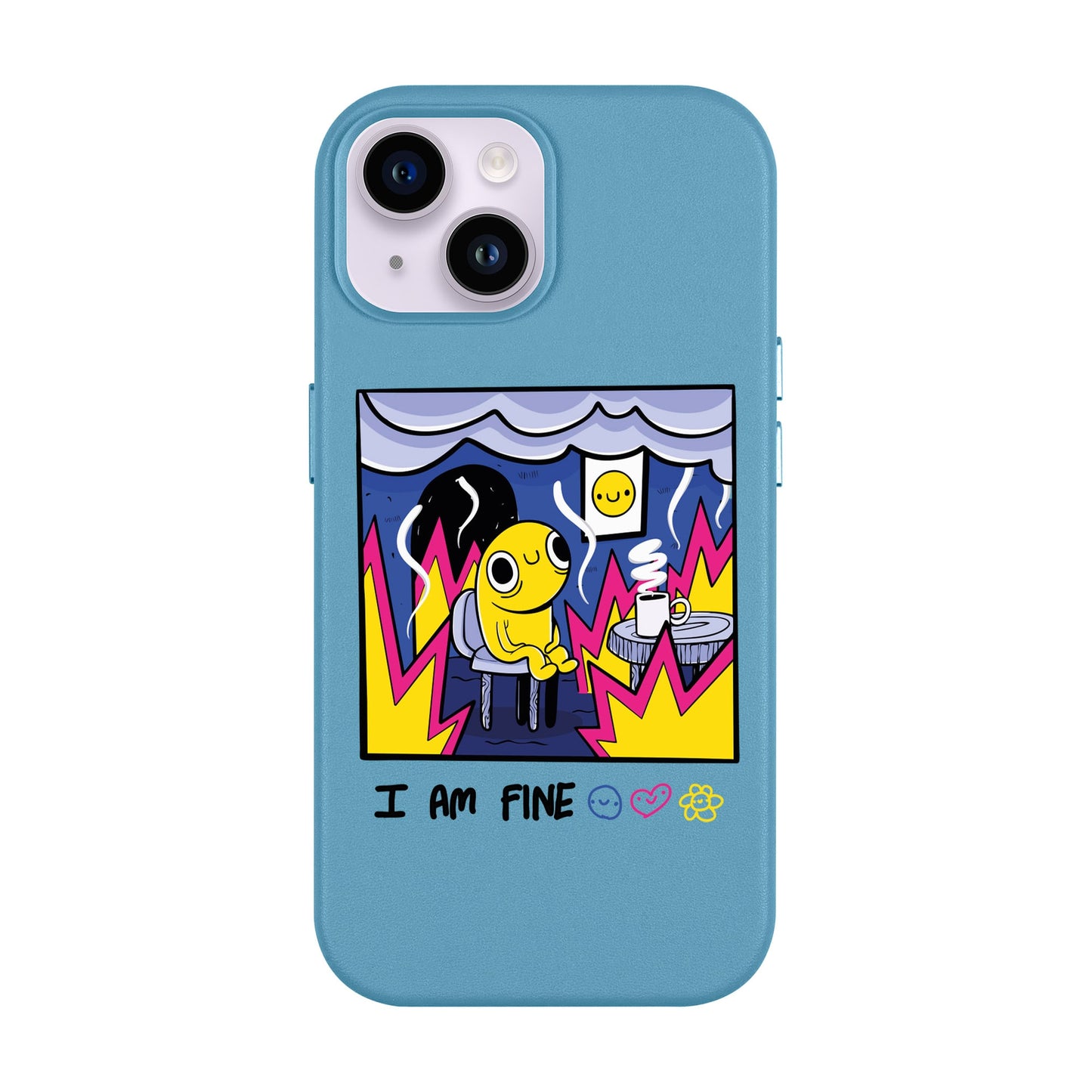I AM FINE-Leather Kılıf MagSafe Özellikli - iPhone 14