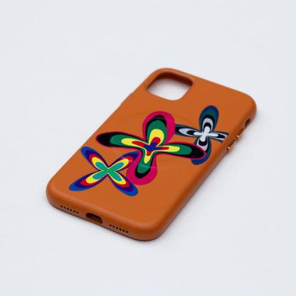 COLOR FLOWER-iPhone 14 Pro Max Leather Kılıf MagSafe Özellikli