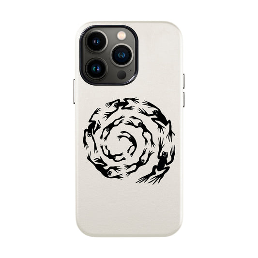 SWIRLING FROG-iPhone 13 Pro Max Leather Kılıf