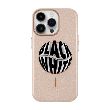 BLACK WHITE-iPhone 14 Pro Max Radiant Kılıf MagSafe Özellikli