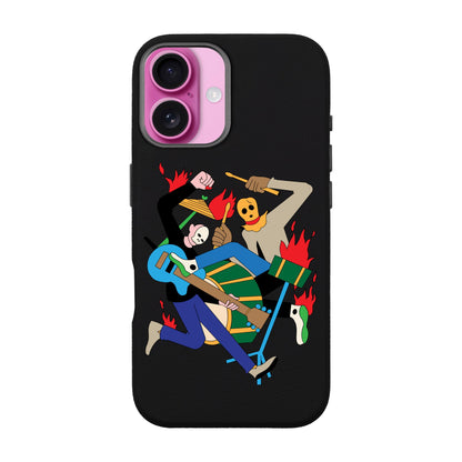 MONSTER MASH-iPhone 16 Leather Premium Kılıf MagSafe Özellikli