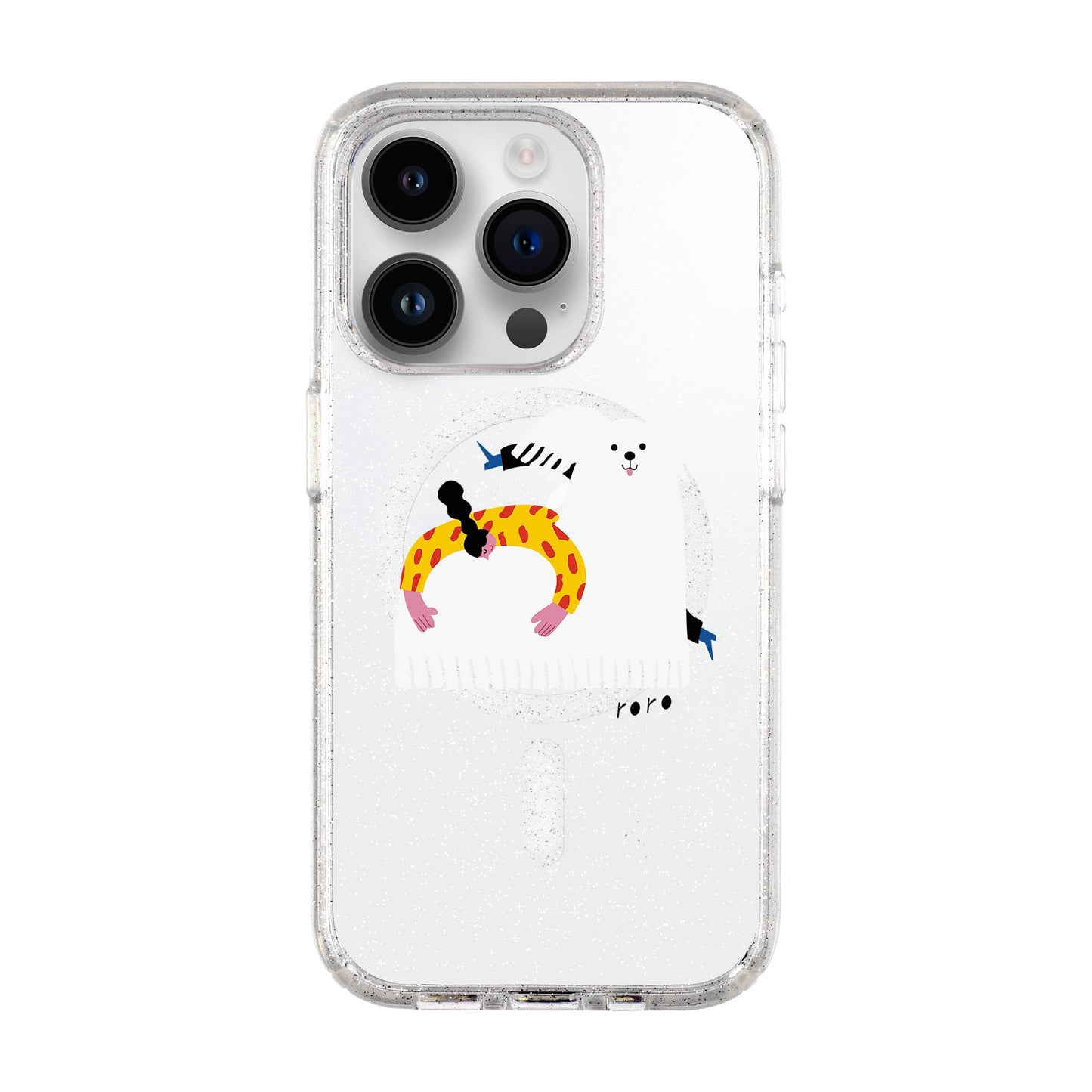 FANCY DOG-iPhone 14 Pro Shiny Kılıf MagSafe Özellikli