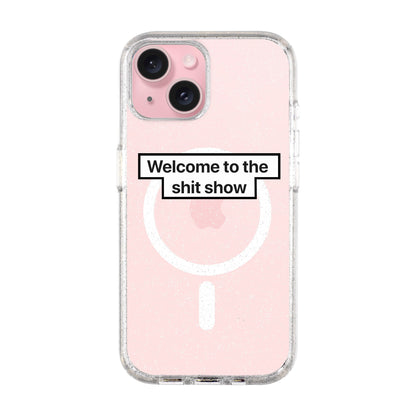 WELCOME-iPhone 15 Plus Shiny Kılıf MagSafe Özellikli