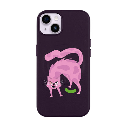 GRUMBLEPAWS-iPhone 14 Plus Leather Kılıf MagSafe Özellikli
