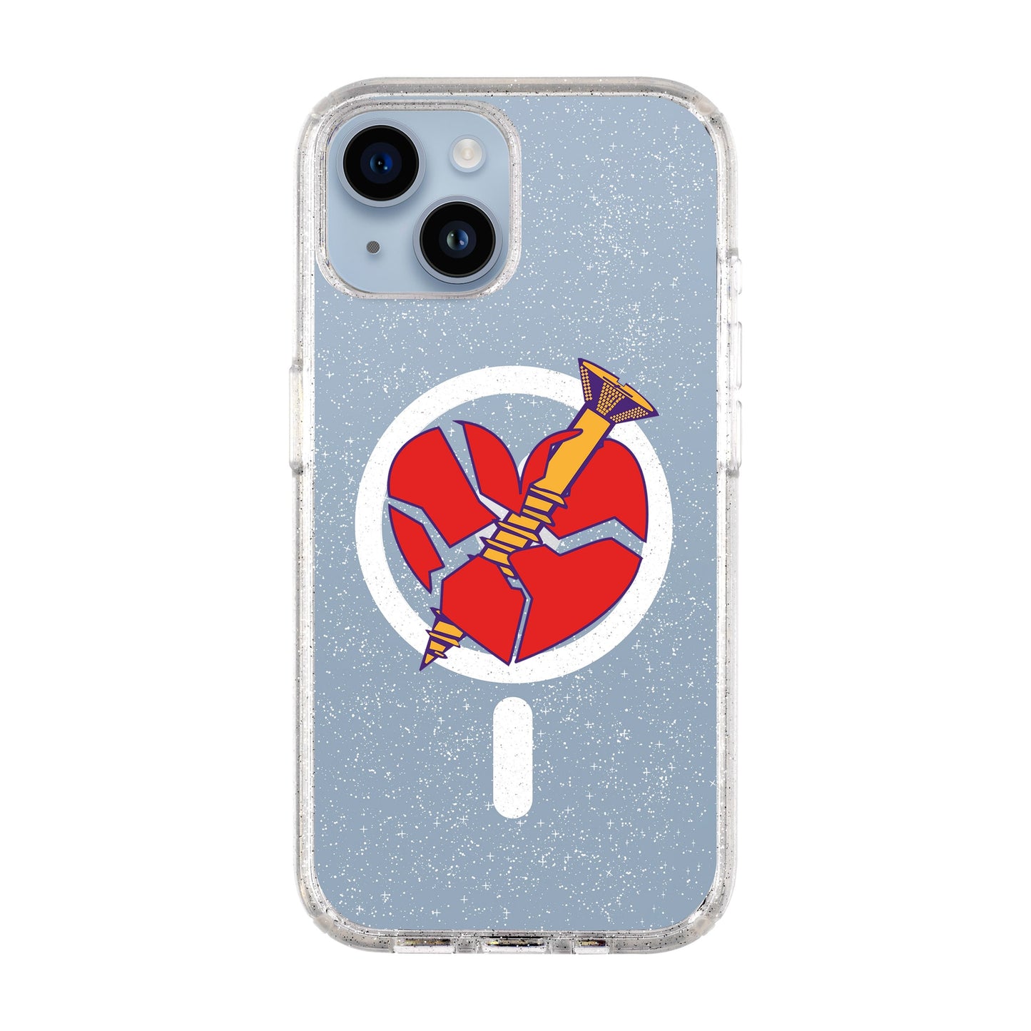 BROKEN HEART-Shiny Kılıf MagSafe Özellikli - iPhone 13