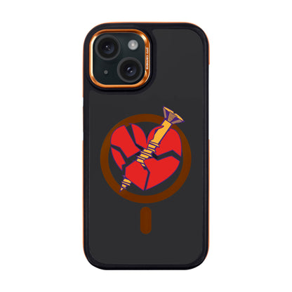 BROKEN HEART-iPhone 15 Dark Kılıf MagSafe Özellikli