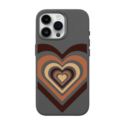 HEART-iPhone 14 Pro Max Leather Premium Kılıf MagSafe Özellikli