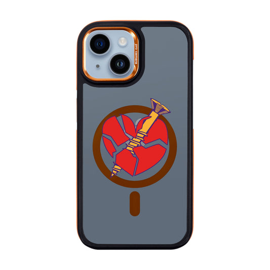 BROKEN HEART-iPhone 14 Dark Kılıf MagSafe Özellikli