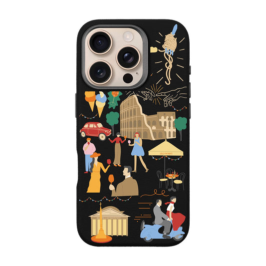 ROMA-iPhone 16 Pro Leather Premium Kılıf MagSafe Özellikli