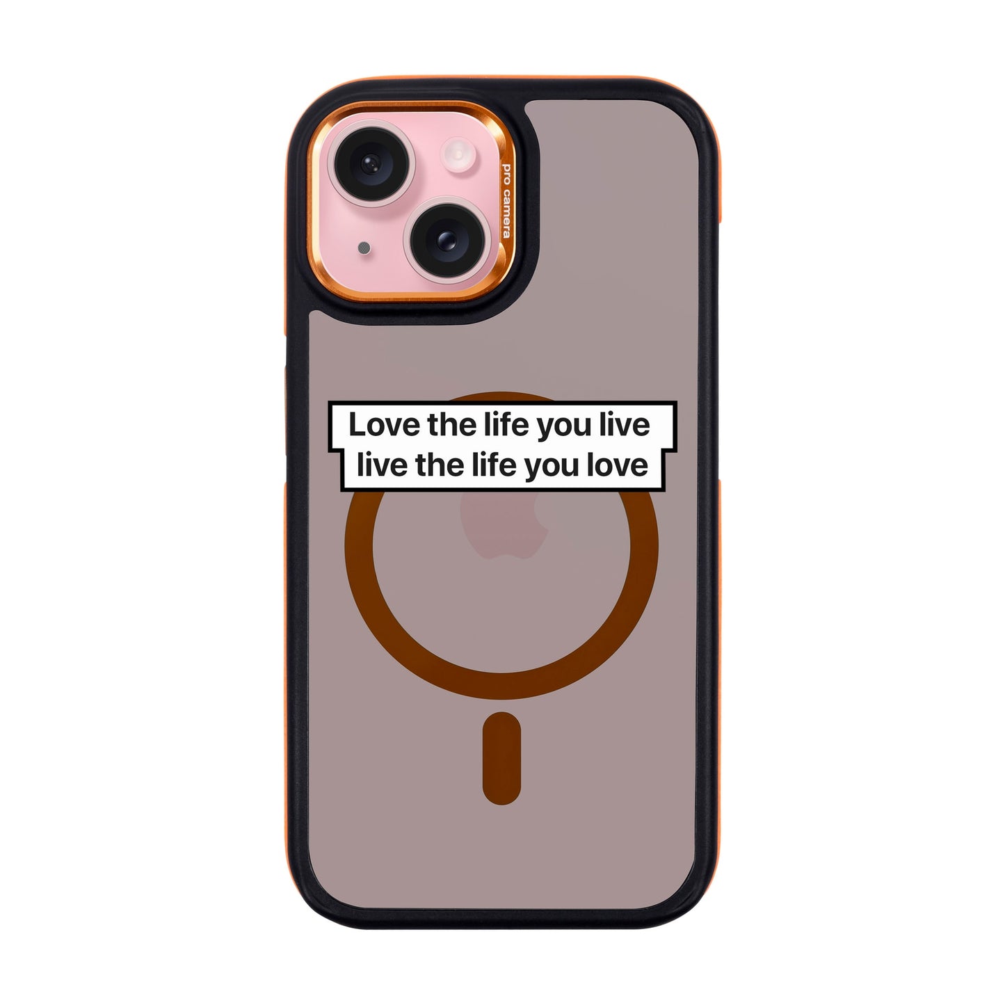 LOVE THE LIFE-Dark Kılıf MagSafe Özellikli - iPhone 15