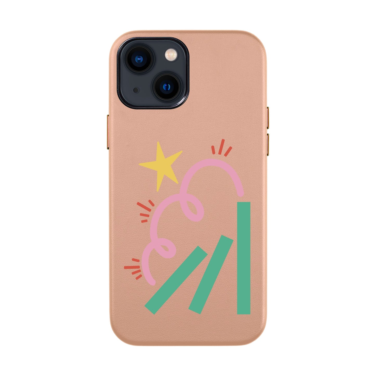 DOMINO-iPhone 14 Leather Kılıf