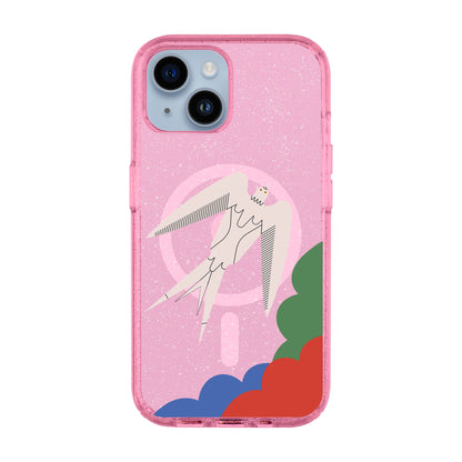 L’OISEAU LIBRE-iPhone 14 Shiny Kılıf MagSafe Özellikli