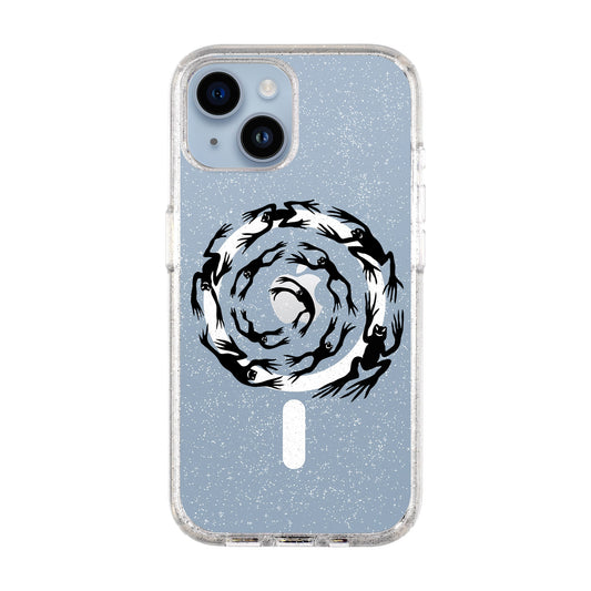 SWIRLING FROGS-iPhone 14 Shiny Kılıf MagSafe Özellikli