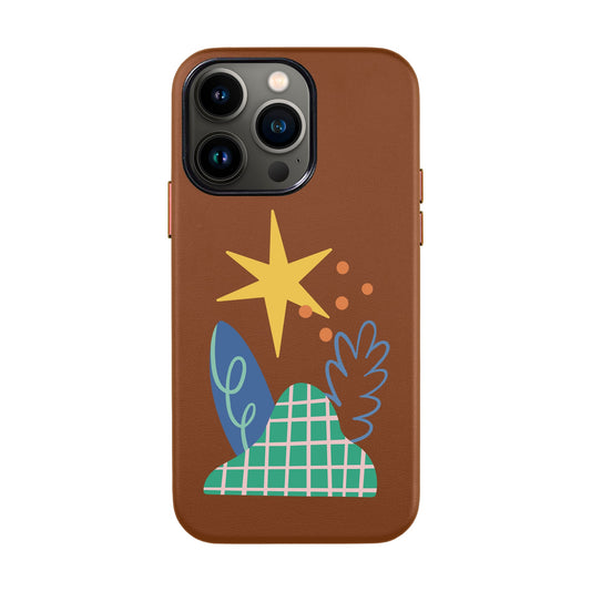 LITTLE NATURE-iPhone 13 Pro Max Leather Kılıf