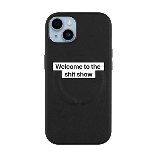WELCOME-iPhone 14 Plus Leather Kılıf MagSafe Özellikli