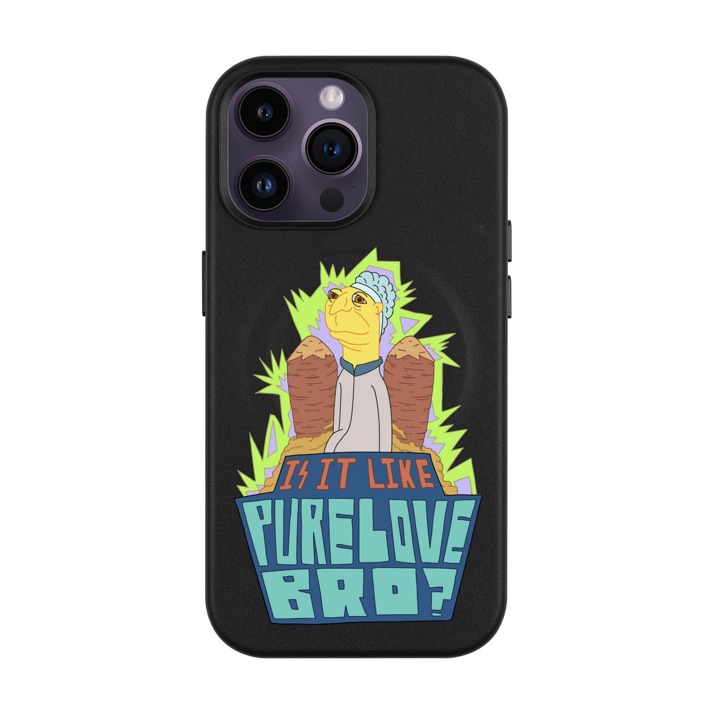 PURE LOVE-iPhone 14 Pro Max Leather Kılıf MagSafe Özellikli