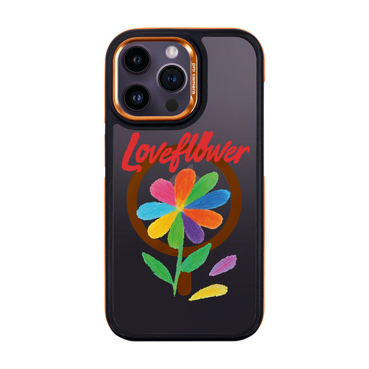LOVE FLOWER-iPhone 14 Pro Max Dark Kılıf MagSafe Özellikli