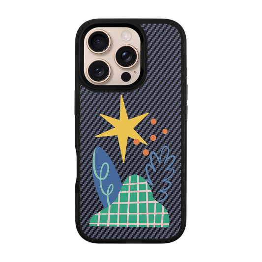 LITTLE NATURE-iPhone 16 Pro Plaid Kılıf MagSafe Özellikli