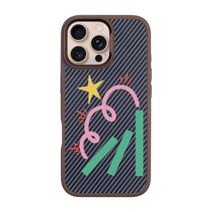DOMINO-iPhone 16 Pro Max Plaid Kılıf MagSafe Özellikli