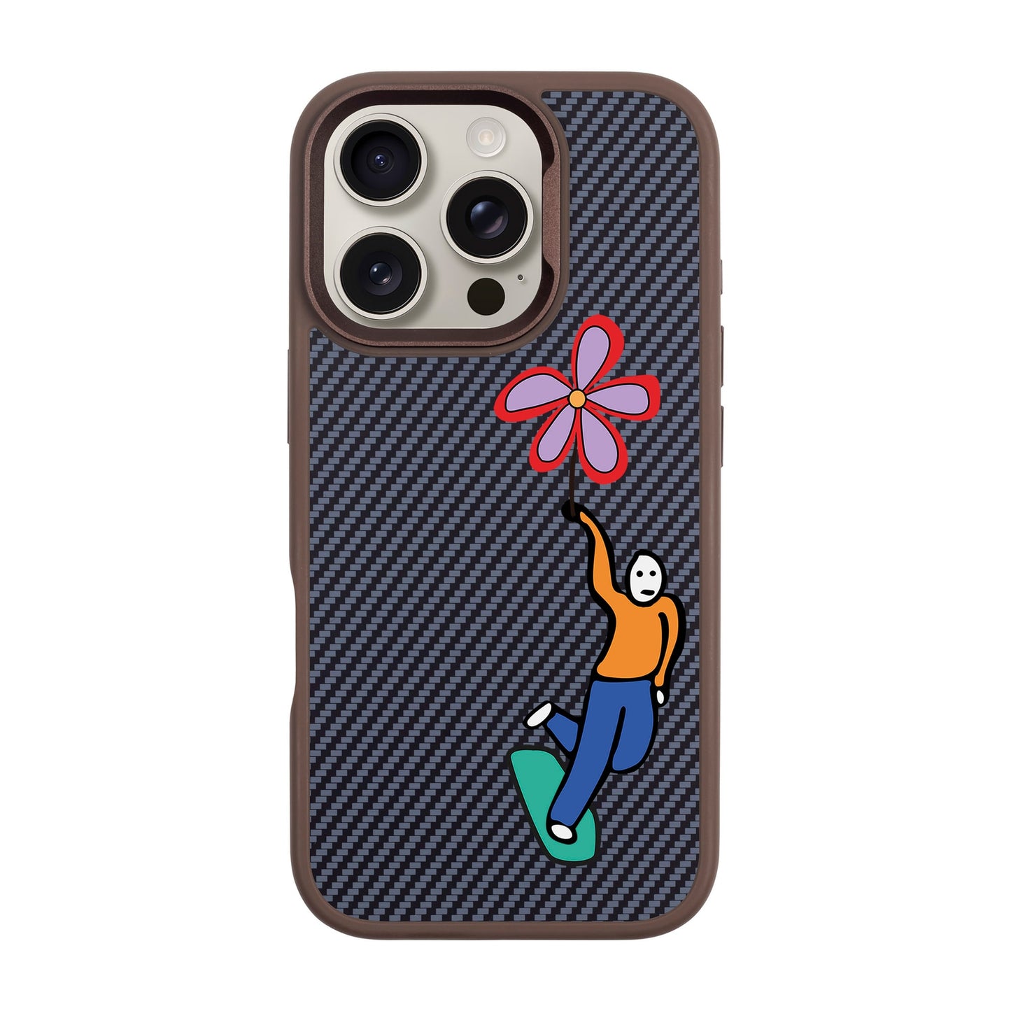 SKATEBOARDER-iPhone 16 Pro Plaid Kılıf MagSafe Özellikli