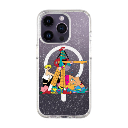 HER BAND-iPhone 14 Pro Shiny Kılıf MagSafe Özellikli